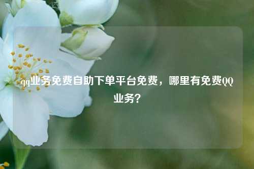 qq业务免费自助下单平台免费，哪里有免费QQ业务？